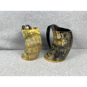 TASSES EN CORNE PERSONNALISÉES INDE USCTORY PRODUITS ARTISANAUX Tasse à boire en corne Nouveau design Naturel Original Viking Drinking - Product Image 2