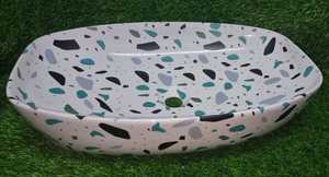 อ่างล้างหน้าบนโต๊ะสำหรับโรงแรมห้องน้ำวิลล่าดีไซน์พิเศษจากผู้ผลิตอินเดีย - Product Image 2