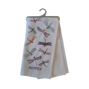 OEM ODM Floral He Is Risen Christ 100% Cotton Embroidered 17x27 Inch 180 GSM Hanging Loop Soft New Absorbent Golf Kitchen Towels - Product Image 4