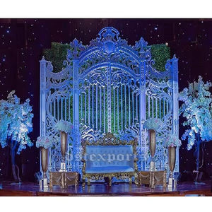 การต้อนรับที่น่าทึ่งฉากหลังเวทีแผงประตู, การตกแต่งกรอบประตูขนาดใหญ่สไตล์โมเดิร์นความฝันงานแต่งงาน - Product Image 1