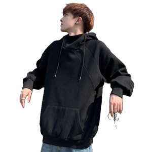 เสื้อฮู้ดไหมพรมผู้ชายทรงโอเวอร์ไซส์แบบยาวพิเศษสำหรับฤดูใบไม้ร่วง  พร้อมโลโก้  แบบเรียบ  ODM - Product Image 4