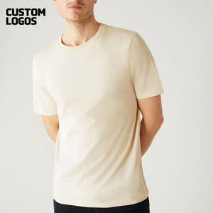 T-shirt en coton 100% personnalisé avec logo, T-shirt décontracté à manches courtes pour homme, col rond, couleur unie, printemps - Product Image 5