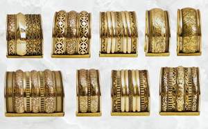 Bracelet manchette en laiton large fait à la main bijoux artisanaux vintage pour la fête pour les acheteurs en gros ou boucles d'oreilles - Product Image 6