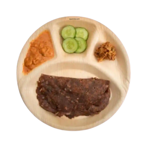 Plateau/plateau/assiette à repas moderne écologique jetable Areca 4CP robuste pour les anniversaires, les événements, la cantine scolaire et le service de nourriture - Product Image 2