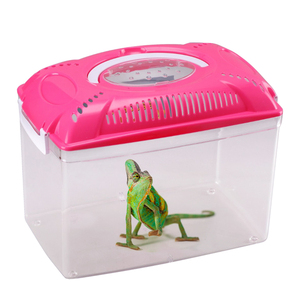 Enceinte ventilée de 13 pouces Boîte d'éleveur en plastique pour insectes vivants Terrarium en plastique Réservoir de poissons transparent en plastique - Product Image 1