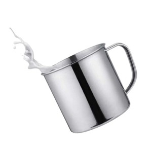 Vente à forte demande : Tasses en acier inoxydable avec poignée, tasses à café ou à thé à double paroi, gobelets isolés, gobelet de voyage avec poignée - Product Image 1