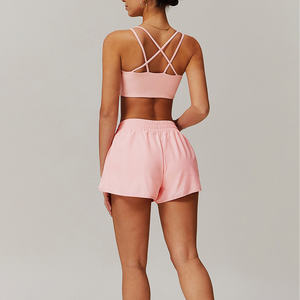 2025 été sans couture Yoga Fitness soutien-gorge ensembles personnalisé 2 pièces entraînement sport Leggings ensemble pour les femmes - Product Image 6