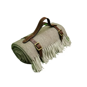 Nouveau design de couverture tissée en laine douce à chevrons du fabricant indien Style uni - Product Image 5