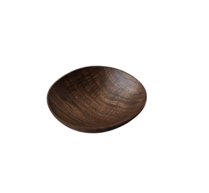 <b>Walnut</b> Wooden <b>Round</b> Shape Serving Bowl Kitchenware Tableware Popular Dinnerware Salad and Snacks Serving Bowls - Product Image 1
