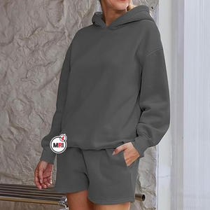 Sudadera con capucha de gran tamaño personalizada de color sólido transpirable y sostenible mangas regulares ropa de calle con capucha 100% algodón - Product Image 4