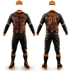 Nuovo prezzo ragionevole uniforme da Baseball per Unisex Pakistan reso migliore qualità all'ingrosso uniforme da Baseball