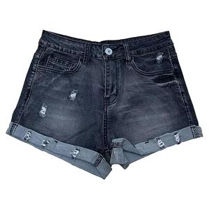 Oem-Short chic en denim déchiré pour homme, style urbain, décontracté, moyen, extensible, pour l'été - Product Image 1
