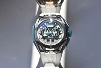 Montre unisexe à mouvement automatique mécanique, boîtier en acier inoxydable, cadran en cristal rond, résistance à l'eau 5 BAR, avec boucle Tang