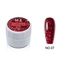 Nouveauté : Gel UV LED super brillant en pot, 9 couleurs, pour nail art, effet platine, à retirer par trempage, OEM, marque privée