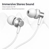 Écouteurs filaires pour casques VR Meta Quest 3, écouteurs intra-auriculaires filaires 3,5 mm
