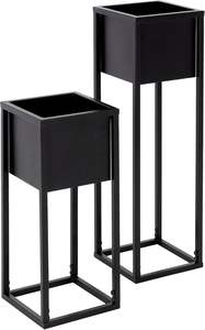 Nouvelle jardinière en métal avec support en fer pour la décoration artistique des plantes et les intérieurs bohèmes colorés - Product Image 4