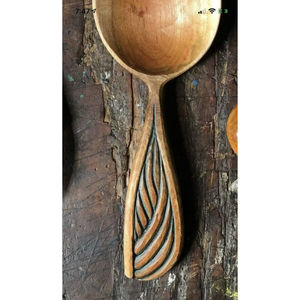 Ensemble de couverts en bois faits à la main de qualité supérieure, couverts en bois naturel durables, cuillère, fourchette, couteau pour la maison et la cuisine - Product Image 4