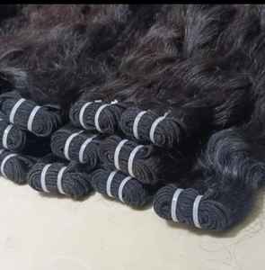 Extensions de cheveux humains naturels à ondulation naturelle, lots de cheveux vierges brésiliens bruts, cuticules alignées, double trame, vente en gros à prix réduit - Product Image 5