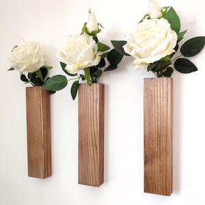 Wholesale Wooden Wall Hanging Vase Modern Luxury Interior Decorative <b>Plant</b> Vases and <b>Frames</b> - Product Image 5