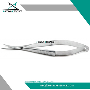 Mediva Essence Premium Surgery Oftalmología Instrumentos Castroviejo Tijeras curvas Acero inoxidable Sharp Cast - Product Image 6