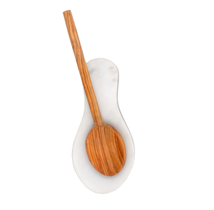 Diferentes diseños cuchara de mármol blanco resto utensilios de cocina redondos con venta producto personalizar embalaje - Product Image 4