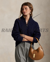 Suéter Casual de Moda para Mujer de Invierno, de Alta Calidad, con Botones en la Parte Delantera, Cuello Personalizado, 100% Lana, Antibolitas