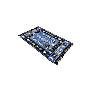 Tapis de Prière Anatolienne Requin Kilim 11 Bleu - Product Image 4