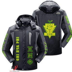 Vente en gros sur mesure Chi Eta Phi chaud et confortable en hiver, veste à capuche épaisse et résistante au froid - Product Image 6