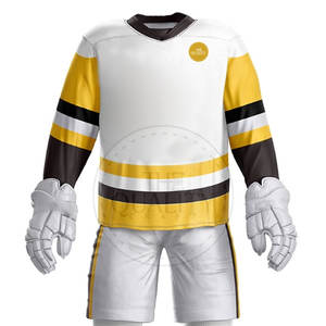 Fabricante de Pakistán, conjuntos de uniformes de hockey sobre hielo para adultos, 100% poliéster, transpirable, ecológico, ropa deportiva de secado rápido - Product Image 5