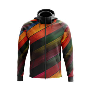 Sweat-shirts à capuche bleus, échantillon gratuit, 100% coton, épais, en molleton français, poids lourd, impression personnalisée du logo, sweat-shirts pour hommes - Product Image 3