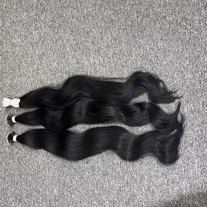 100% brut vierge vietnamien droite extension de cheveux humains dentelle toupet Base longue perruque pour les femmes noires NANOTIP naturel droit - Product Image 2