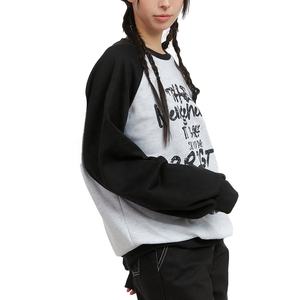 <b>Y2K</b> <b>Streetwear</b> Women's Oversized Sweatshirts with Logo on Front Hip Hop Style Long Sleeves Drop Shoulder Loose Fit Winter Tops - Product Image 5