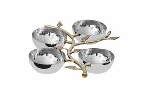 ชามโลหะทองเหลืองคุณภาพสูงสำหรับจานผลไม้แห้งและชามเครื่องครัวของตกแต่งชุดรับประทานอาหารเย็นอุปกรณ์ตกแต่งขายส่งผู้ส่งออก - Product Image 4