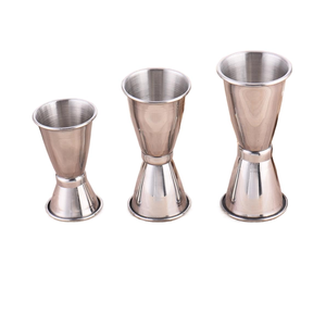 Jigger de acero inoxidable, instrumento de vidrio, copa de doble onza, Jigger de mezcla de vino para un tamaño personalizado - Product Image 6