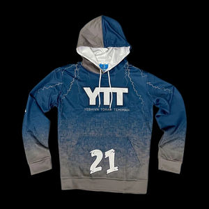 Sweat-shirts à capuche unisexes en polyester 100% léger, réversible, avec impression intégrale par sublimation, logo personnalisé pour équipe sportive masculine - Product Image 3