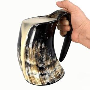 Taza de cuerno vikingo para beber y uso de taza de cuerno africano de calidad superior para Home Hotel & Wending faizacraft - Product Image 4