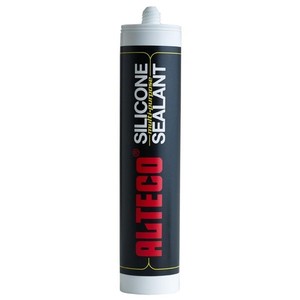 ALTECO 280ml Mastic en silicone acétique de qualité supérieure Adhésif imperméable et résistant aux intempéries pour une utilisation polyvalente Verre Bois Travail du bois - Product Image 1