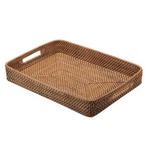 BANDEJA DE SERVICIO DE MADERA PERSONALIZADA DECORATIVA BANDEJA DE Bambú grabada con láser Bandejas de madera grabadas con mango - Product Image 5