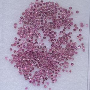 พลอยรูเบไลต์สีชมพูธรรมชาติ ขนาด 2 มม. 2.5 มม. ทรงกลมเจียระไนแบบเหลี่ยมเพชรพลอย สำหรับทำเครื่องประดับ DIY คุณภาพสูง AAA - Product Image 3