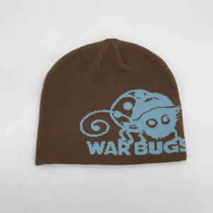 หมวกถักนิตติ้งแนวผจญภัยกลางแจ้งหมวกลายหัวกะโหลกมีเส้นขนแกะนุ่มอุ่นสบายยืดหยุ่นพอดีกับสภาพอากาศหนาวเย็นที่ทันสมัย - Product Image 4