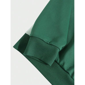 Sweat-shirt à épaules tombantes de haute qualité avec lettres imprimées, blocs de couleur, coupe ajustée, décontracté, sweat-shirt pour homme - Product Image 5