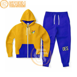 Survêtement en molleton de coton brodé sur mesure de l'Ordre de l'Étoile de l'Orient, de haute qualité, respirant, vêtements grecs, survêtements pour femmes - Product Image 4