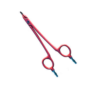 Ciseaux bipolaires allemands 14cm 16cm 18cm 20cm en acier inoxydable Broche électrique Couleur rouge Instruments chirurgicaux de qualité tranchante Base - Product Image 1