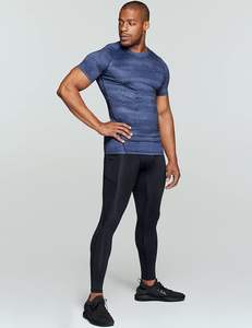 Chemise de compression à séchage rapide UPF 50 + pour hommes, entraînement athlétique personnalisé, conception à manches courtes pour les sports nautiques - Product Image 4