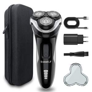 Rasoir électrique pour homme avec écran LED, tête flottante 4D, batterie rechargeable USB, étanche IPX7, rasoir rotatif, étui de voyage - Product Image 2