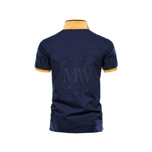 Polos de último diseño Polos de ropa informal Polos de color personalizados con logotipo personalizado - Product Image 2
