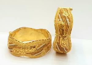 Bracelets en gros de haute qualité, élégants, plaqués or 24 carats, en laiton inoxydable, bijoux de mode - Product Image 5