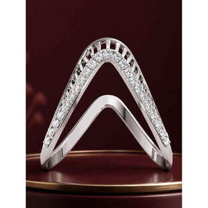 Anillos de Plata de Ley 925 de Primera Calidad para Mujer, Chapados en Rodio con Diamantes o Circonitas, Diseño Numérico, Joyería para Hombre - Product Image 2