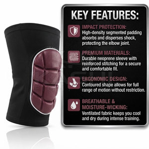 Protector de Codo Transpirable, Flexible y Ligero para Entrenamiento de Kickboxing y Boxeo, con Ajuste Seguro para Práctica de Artes Marciales y Entrenamiento en Gimnasio - Product Image 6