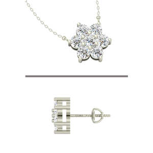 Compre en Línea Conjuntos de Pendientes de Plata de Ley 925 de Primera Calidad para Bodas - Product Image 2